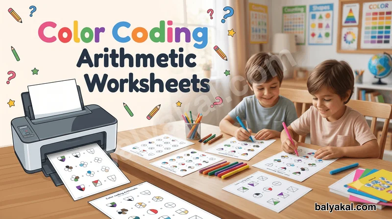 Color Coding Arithmetic: A Fun Visual Way to Teach Math to Young Kids - Balyakal educational preview