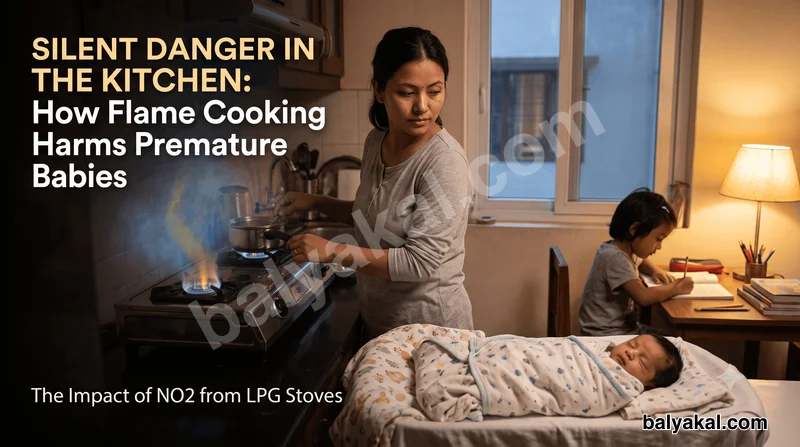 Silent Danger in the Kitchen: How Flame Cooking Harms Premature Babies - Balyakal educational preview