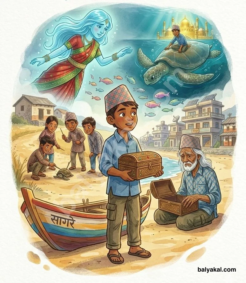 Sagar and the Grateful Tortoise - Balyakal educational preview