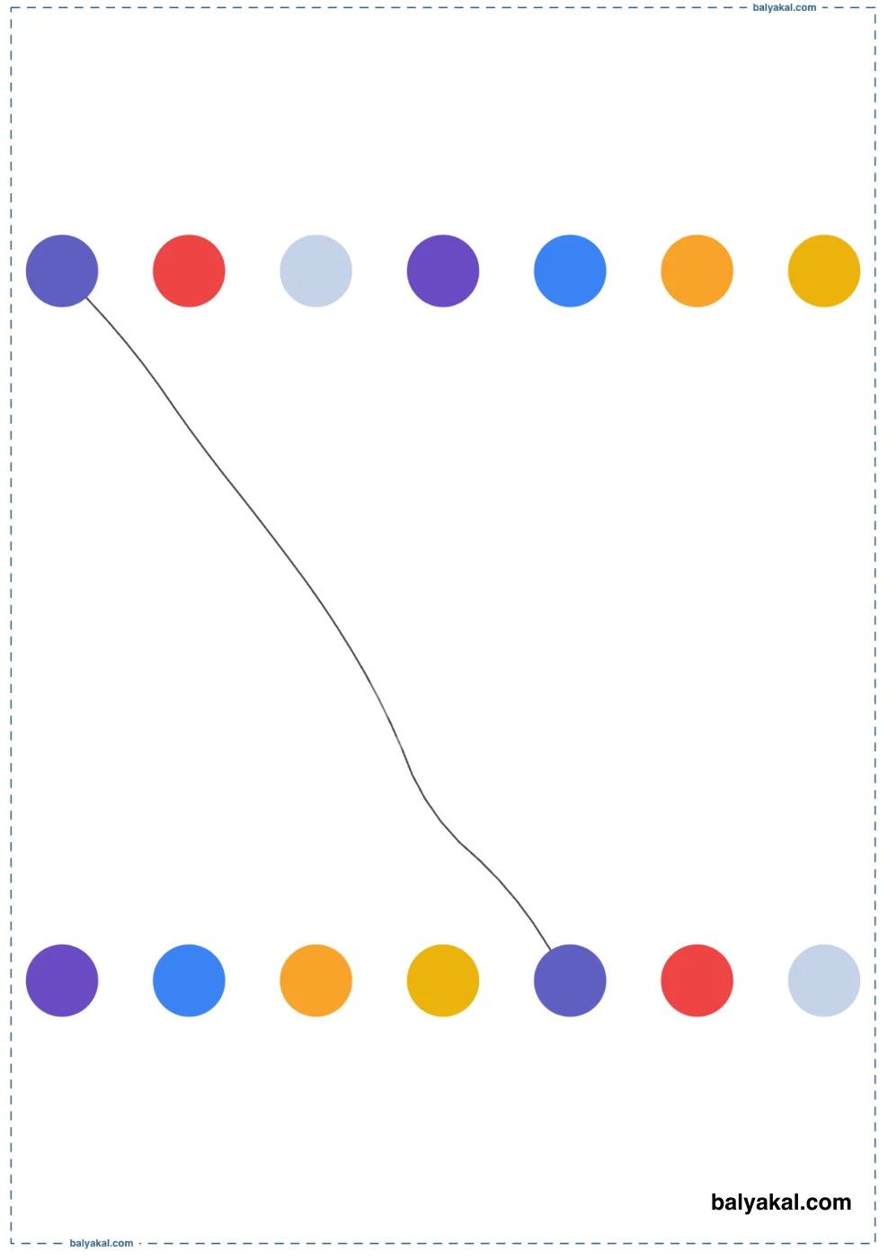 Connect the Matching Colors page 2 - Printable worksheet preview