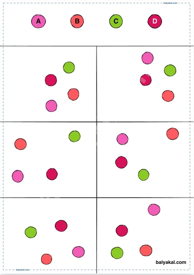 Complete the Color Sequence page 3 - Printable worksheet preview