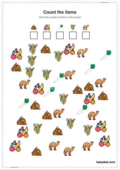 Count jumbled object - Balyakal educational preview