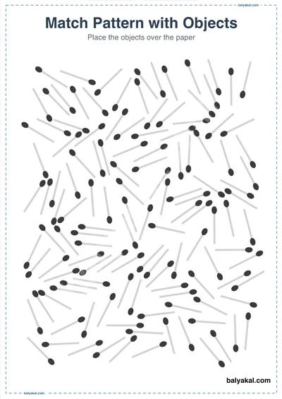 Match pattern with objects page 3 - Printable worksheet preview