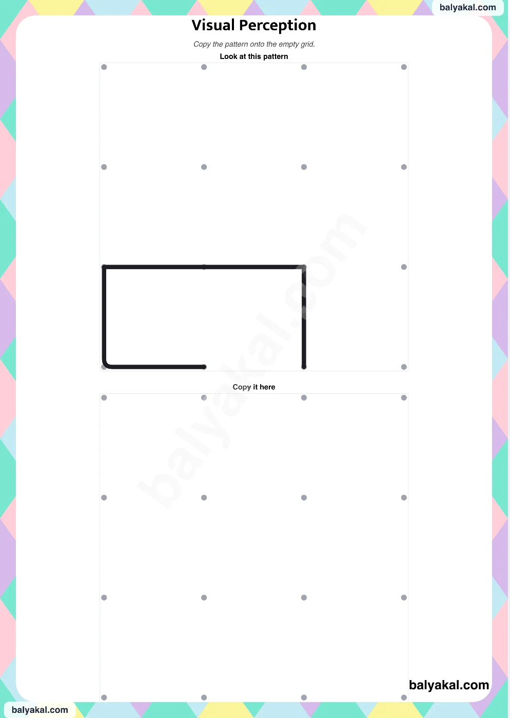 Visual Perception Challenge page 3 - Printable worksheet preview